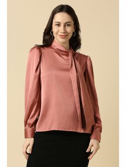 Allen Solly - Women Rust Solid Formal Top