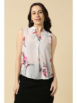 Allen Solly - Women White Floral Printed Formal Top