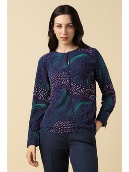 Allen Solly - Women Purple Printed Formal Top