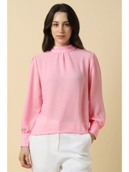 Allen Solly - Women Pink Textured Formal Top