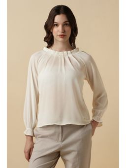 Allen Solly - Women White Solid Formal Top