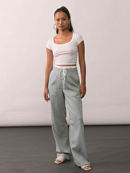 The Missy Co. - Natasha Grey Straight Pant