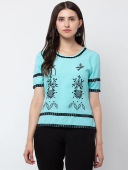 Dodo & Moa - Women's Embroidered Top