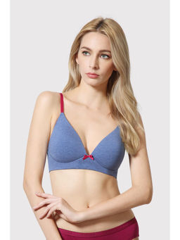 Van Heusen - Women Blue Anti Bacterial Padded Live-In T-shirt Bra