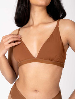 Shapercult - Women Brown Pryme Sleep Bra
