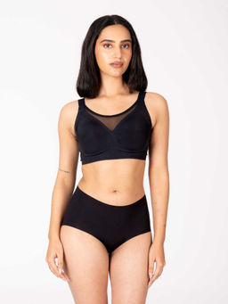 Shapercult - Women Black Skyn Sheer Padded T-shirt Bra