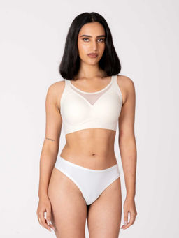 Shapercult - Women White Skyn Sheer Padded T-shirt Bra