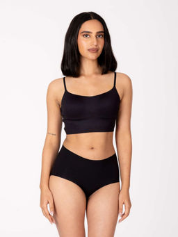 Shapercult - Women Black Skyn Longline Bralette