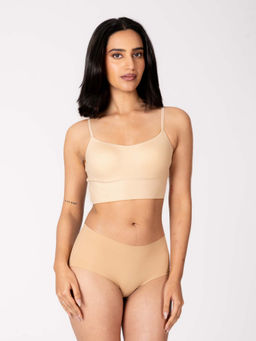 Shapercult - Women Beige Skyn Longline Bralette