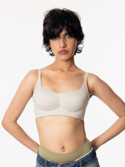 Shapercult - Women Grey Skyn Non Wired Push-Up Bra