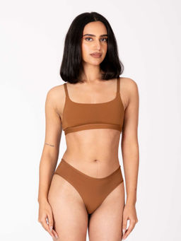 Shapercult - Women Brown Pryme Solid Bralette