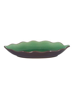 Pure Home + Living - Pear Green Leaf Platter