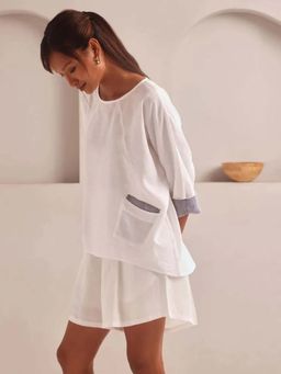 B Label - White Soar Kimono Sleeve Top