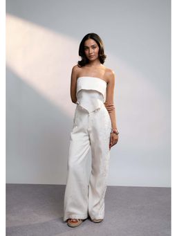 Style Junkiie - Summer Ivory Scarf Top