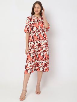 VERO MODA - Women Printed Casual Wear Multi Color Dress