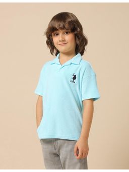 U.S. POLO ASSN. - Kids Boys Pure Cotton Solid Polo T-Shirt