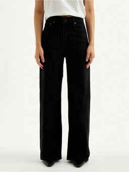 Levi's - Women's Black Mile High Wide Leg Fit High Rise Jeans