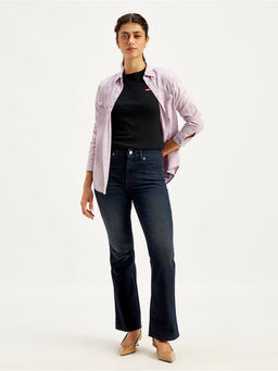 Levi's - Women's 725 Navy Blue Regular Fit High Rise Jeans