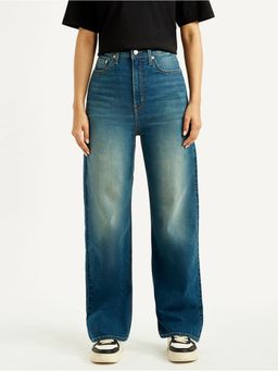 Levi's - Women's Tinted Med Blue Loose Fit High Rise Jeans
