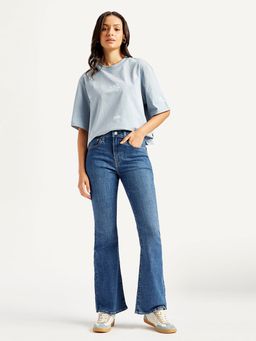 Levi's - Women's High Rise 726 Regular Fit Blue Jeans