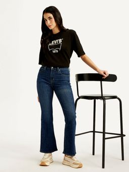 Levi's - Women's Mid Rise 726 Regular Fit Blue Jeans