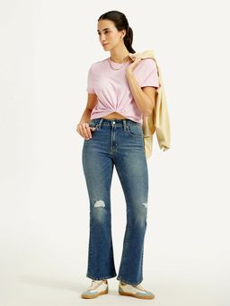 Levi's - Women's High Rise 726 Slim Fit Blue Jeans