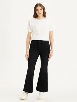 Levi's - Women's Mid Rise 726 Regular Fit Black Jeans