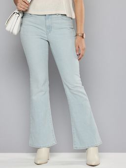 Levi's - Women's 726 Blue Regular Fit High Rise Jeans