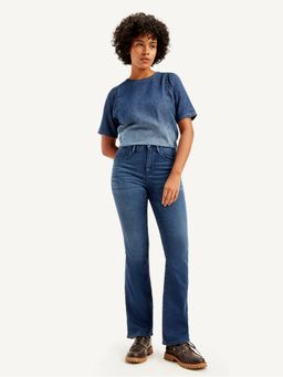 Levi's - Women's 725 Navy Blue Regular Fit High Rise Jeans