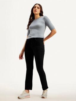Levi's - Women's High Rise 725 Slim Fit Black Jeans