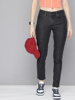Levi's - Women's Mid Rise 711 Skinny Black Jeans