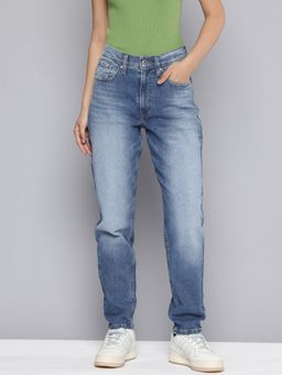 Levi's - Women's Mid Rise Relaxed Fit Blue Jeans