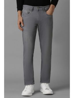 Louis Philippe - Men Grey Dark Slim Fit Jeans