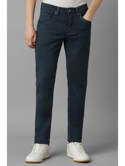 Louis Philippe - Men Navy Blue Dark Slim Fit Jeans
