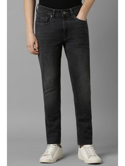 Louis Philippe - Men Grey Dark Super Slim Fit Jeans