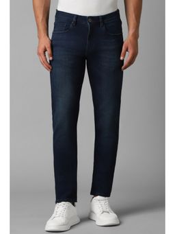 Louis Philippe - Men Navy Blue Light Slim Fit Jeans
