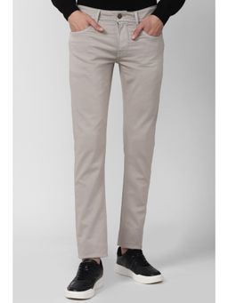 Peter England - Men Grey Dark Wash Slim Fit Jeans