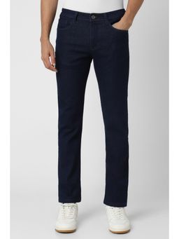 Van Heusen - Men Navy Blue Dark Wash Slim Fit Jeans