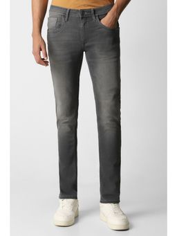 Van Heusen - Men Grey Mid Wash Skinny Fit Jeans