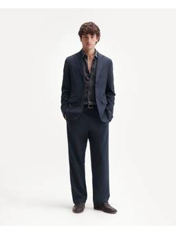 Rare Rabbit - Travel-Uw-Aw26 Men Navy Blue Solid Trousers