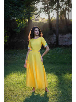 Zeefaa - Yellow Sunlit Sky Dress