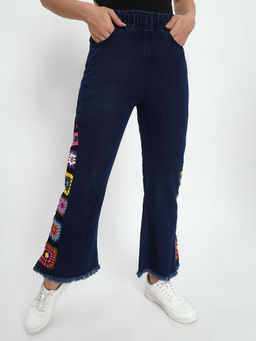 SUGERCANDY - Side Square Handmade Jeans