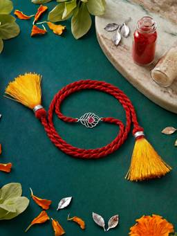 Zavya - 925 Sterling Silver Peacock Rakhi for Brother