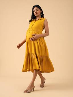 The Mom Store - Citrus Bloom Maternity Dress
