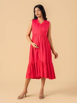 The Mom Store - Red Maternity Dress