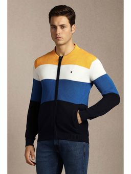 Louis Philippe - Men Stylized Neck Full Sleeves Sweater