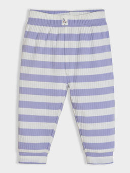 Mi Arcus - Lavender Stripes Cotton Knitted Pyjama for Kids