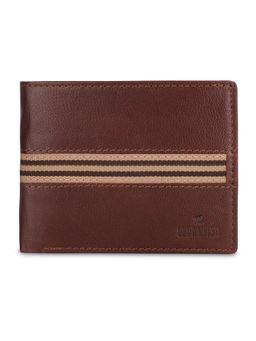 The Clownfish - RFID Protected Genuine Leather Bi-Fold Wallet - Brown