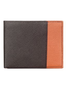 The Clownfish - RFID Protected Genuine Leather Bi-Fold Wallet - Brown