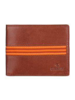 The Clownfish - RFID Protected Genuine Leather Bi-Fold Wallet - Brown